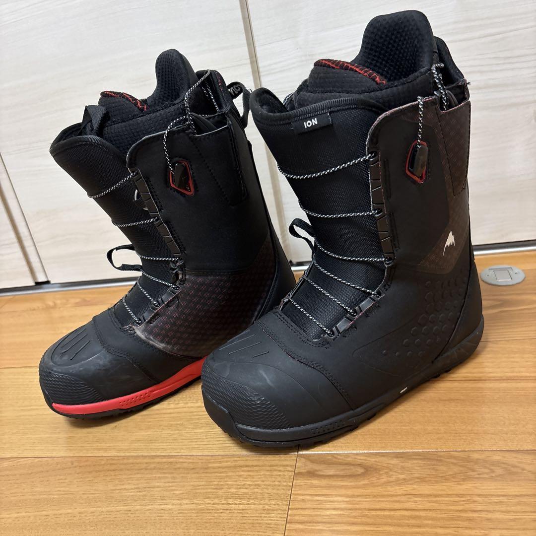 バートンION (アイオン)スノーボードブーツ 黒/赤メンズ メンズ Burton アイオン ワイド スノーボードブーツ | Speed