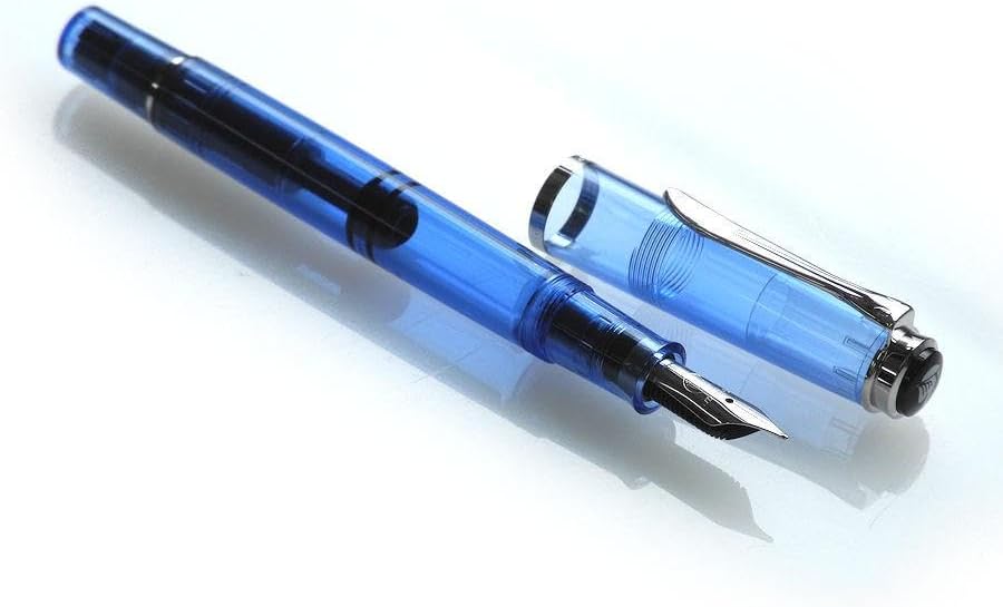 【Amami 新品文具】 Pelikan 特生 M205 デモ・ブルー　万年筆 Pelikan ペリカン 万年筆 M205 ブルーデモンストレーター 特別