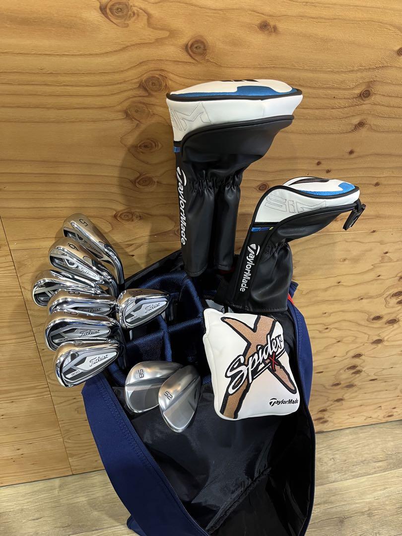 Titleist TaylorMade SIM ゴルフクラブセット　右利き　一式 Titleist TaylorMade SIM ゴルフクラブセット 右利き 一式