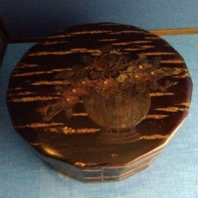 桜樺細工　茶びつ　名工の作品　花籠 桜樺細工 茶びつ 名工の作品 花籠（楽天市場】茶筒 桜皮細工