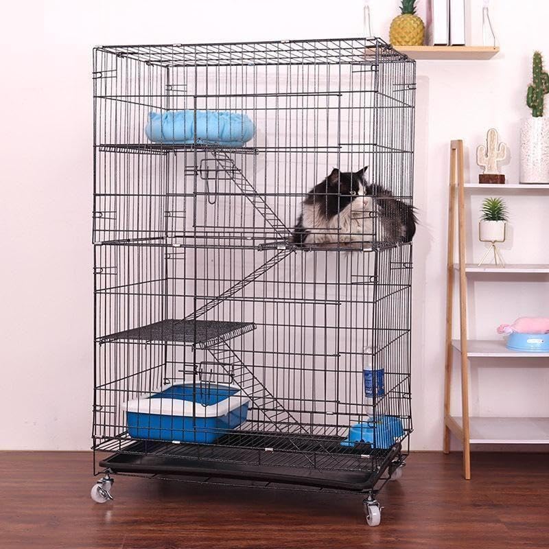 猫ケージ 高さ113cm キャットケージ ペットゲージ キャスター付 A5 猫ケージ 高さ113cm キャットケージ ペットゲージ キャスター付