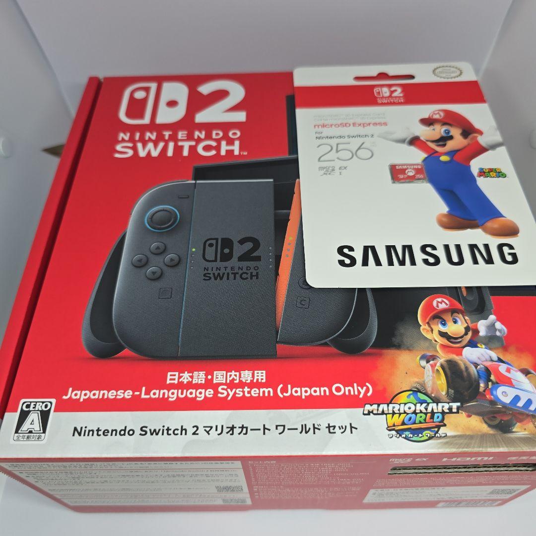任天堂 - Switch2 マリオカートワールドセット マイクロSD Express カード Amazon.co.jp: Nintendo Switch 2(日本語・国内専用) マリオ