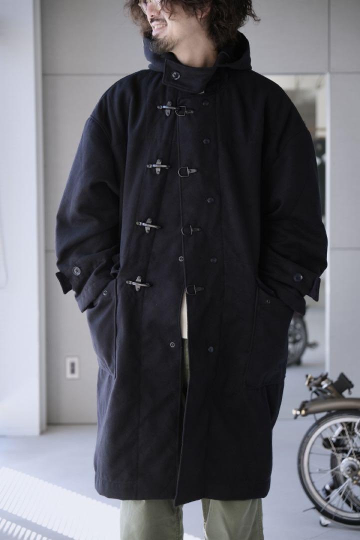 ガーメンツ Fireman Duffle Coat - Navy Engineered Garments Oversized Fireman Duffle Coat navy S
