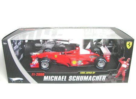 MATTEL DL 1/18 フェラーリ 濁る F1 2000 (日本GP/Mシューマッハ