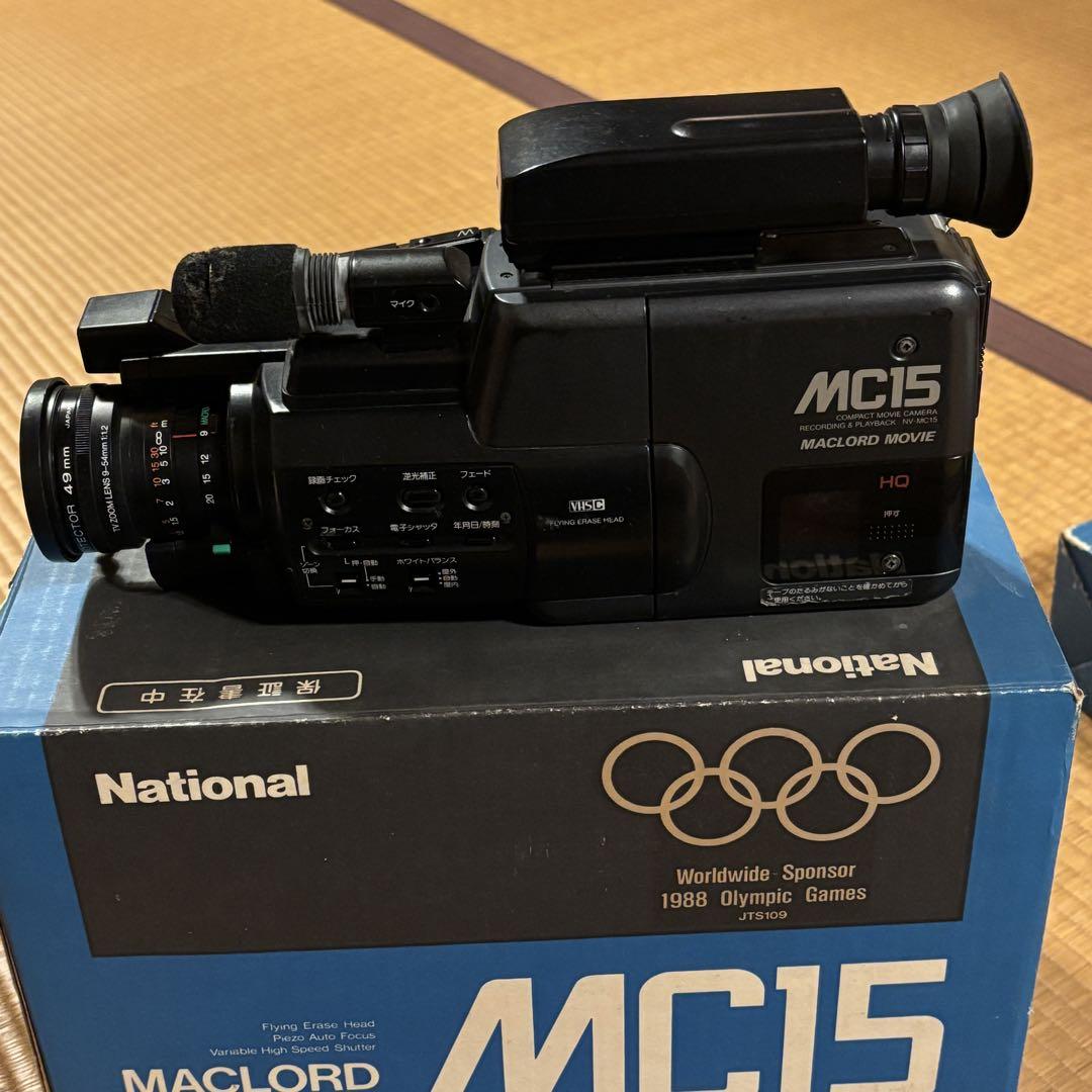ナショナル　マックロードムービー　NV-MC15 ビデオカメラ 1987/昭和62/Panasonic/NV-MC15/MACLORD MOVIE/VHS-C/CCD/グッド