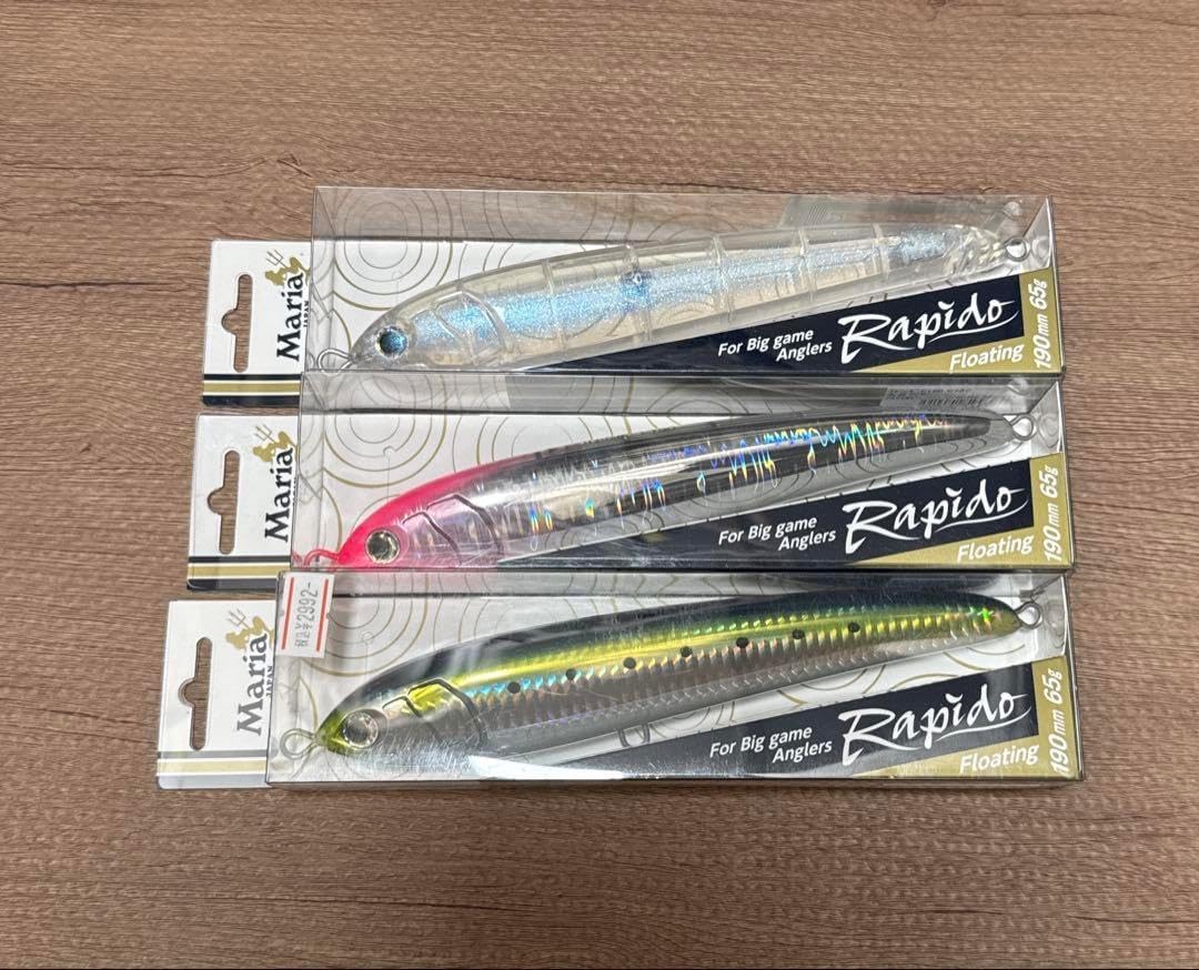 超特価SALE開催！ ラピード マリア 190 マリア製品 - F190 3個セット（ラピード ルアー・フライ