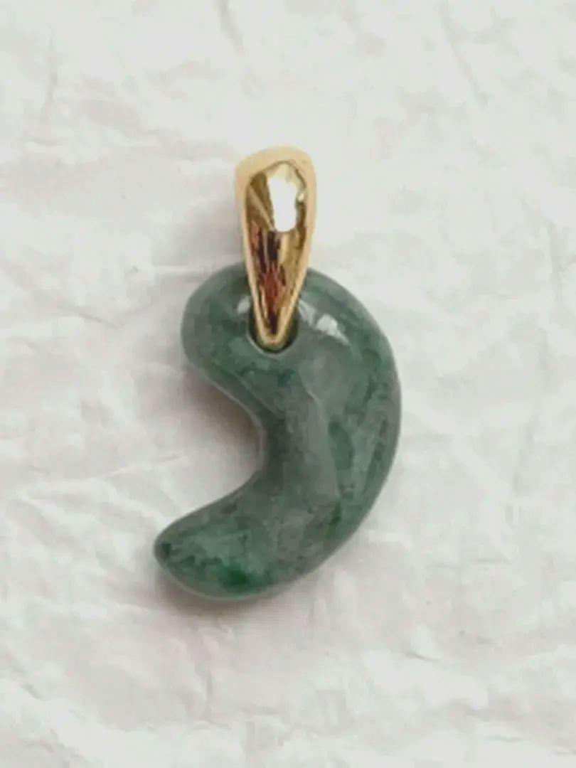 糸魚川翡翠　3A　(深緑)　約12.5mm　ペンダントトップのみ 証明書付き ④ 糸魚川翡翠 3A (深緑) 約12.5mm ペンダントトップのみ 証明書