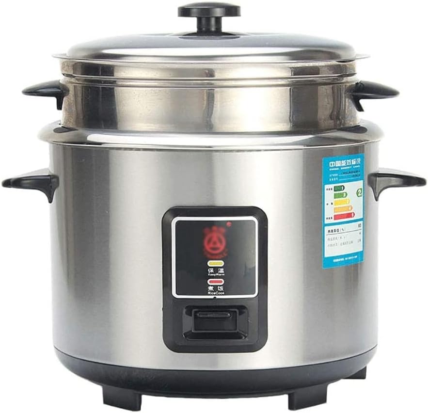 ステンレス製炊飯器、家庭用、3L-6L、自動保温、多機能、蒸し器