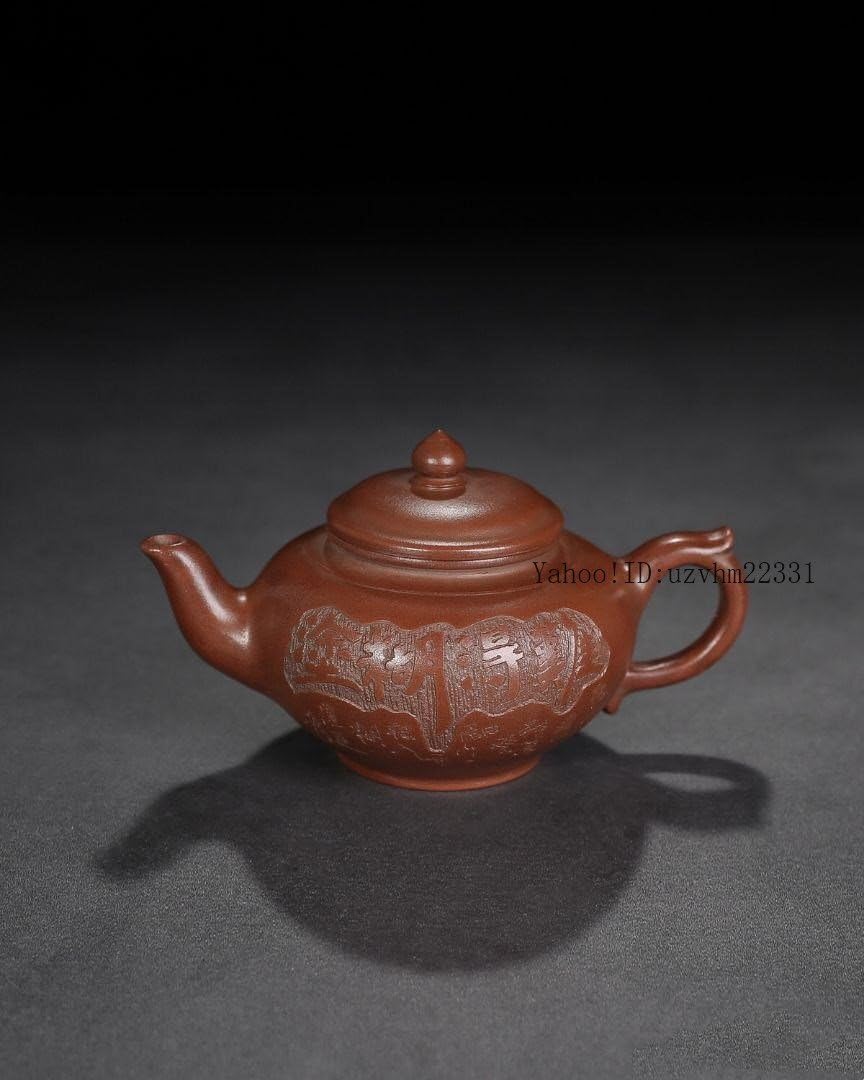 宜興 紫砂壷 茶壺 笑桜壺 煎茶器 笑桜壺 煎茶道具 中国美術品 紫砂壺・紫泥急須・茶壺・茶道具