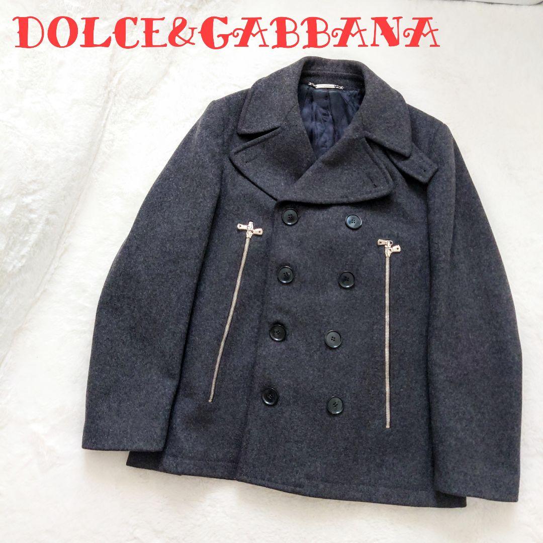 名作 パリコレモデル DOLCE&GABBANA W-ZIP P COAT 48 名作 パリコレモデル DOLCE&GABBANA W-ZIP P COAT 48