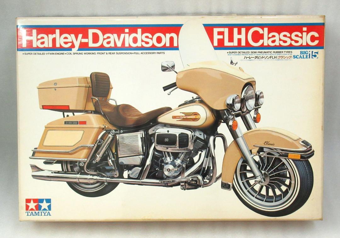 タミヤ ハーレーダビッドソン FLH クラシック 1/6スケール 未組立品 ハーレーダビッドソン FLH クラシック (プラモデル) - ホビー