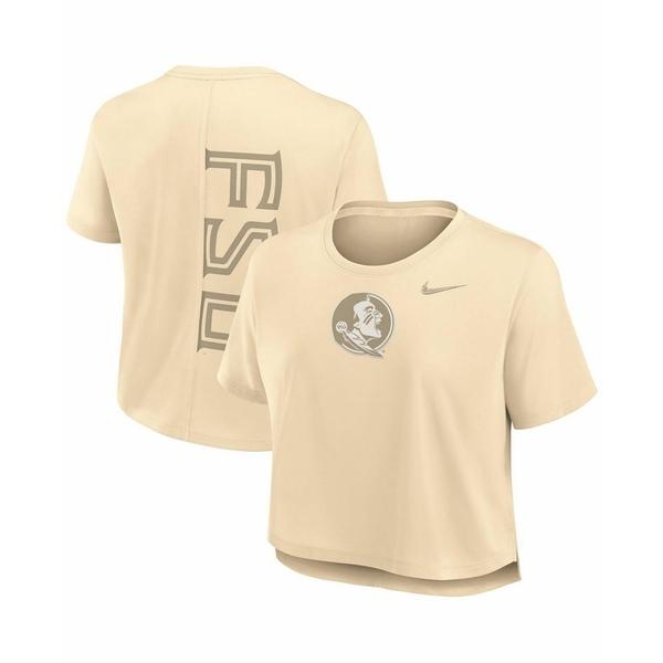 売れ筋商品|||ナイキ カットソー トップス レディース Women's Tan Florida State Seminoles Performance Cropped T-Shirt Tan ナイキ カットソー トップス レディース Women's Tan Florida