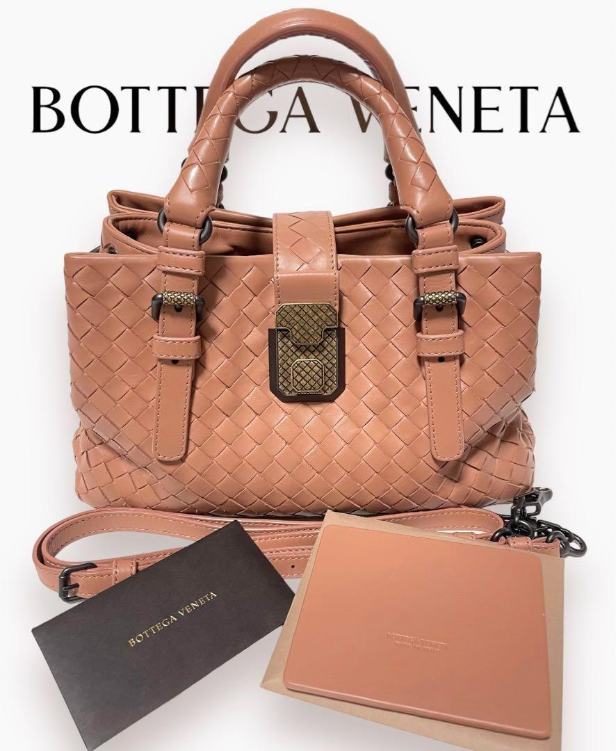 Bottega Veneta ミニ ローマ トートバッグ ピンクベージュ Bottega Veneta ミニ ローマ トートバッグ ピンクベージュ（入荷