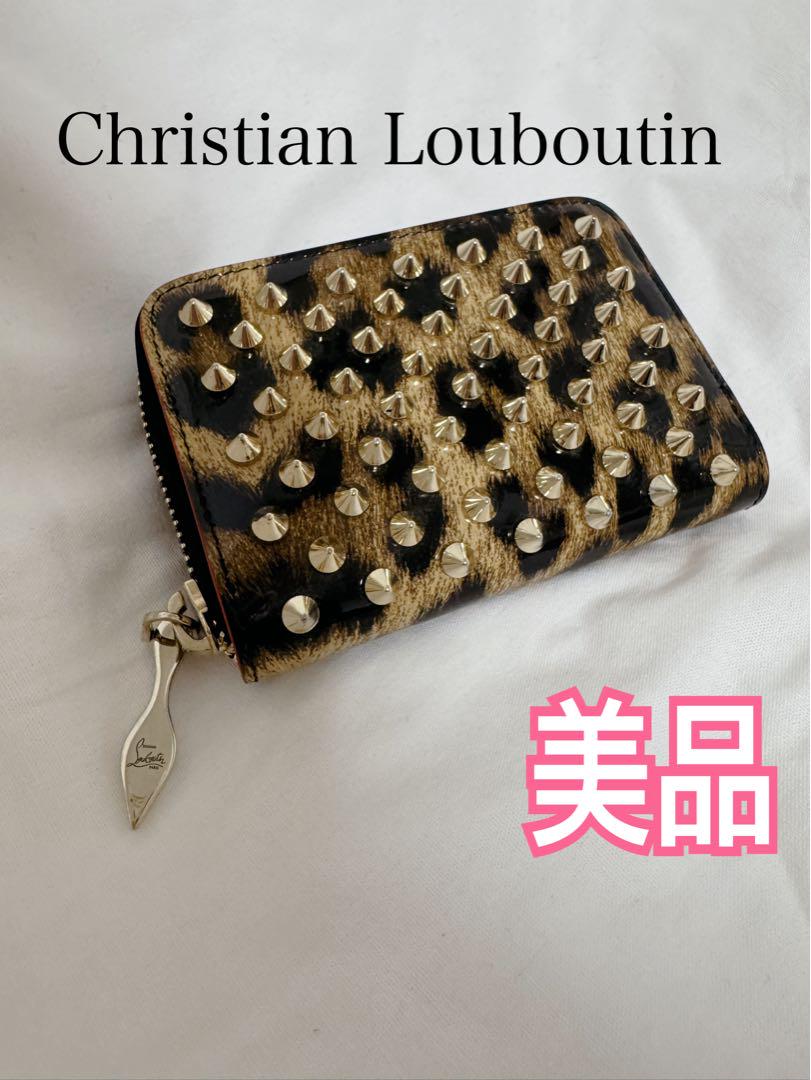 美品⭐︎Christian Louboutin レオパード柄　ヒョウ柄コインケース 美品⭐︎Christian Louboutin レオパード柄 ヒョウ柄コイン