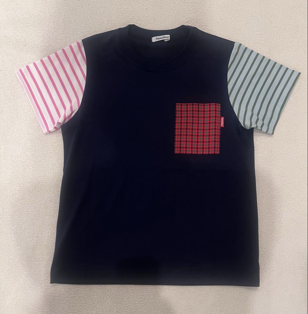 ファミリア　カスタマイズTシャツ　赤系チェック　大人用Tシャツ　レディース ファミリア カスタマイズTシャツ 赤系チェック 大人用Tシャツ