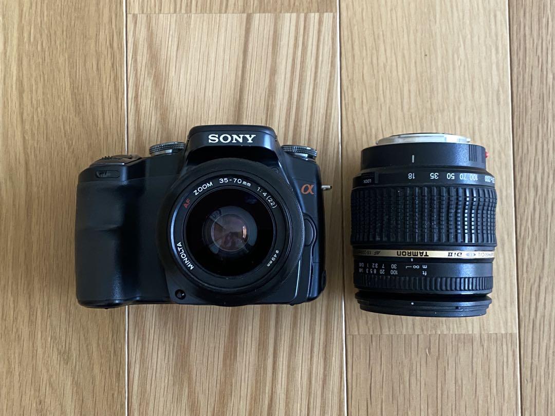 SONY α100デジタル一眼 35-70 18-250 動作品　レンズ2本 SONY α100デジタル一眼 35-70 18-250 動作品 レンズ2本（SONY