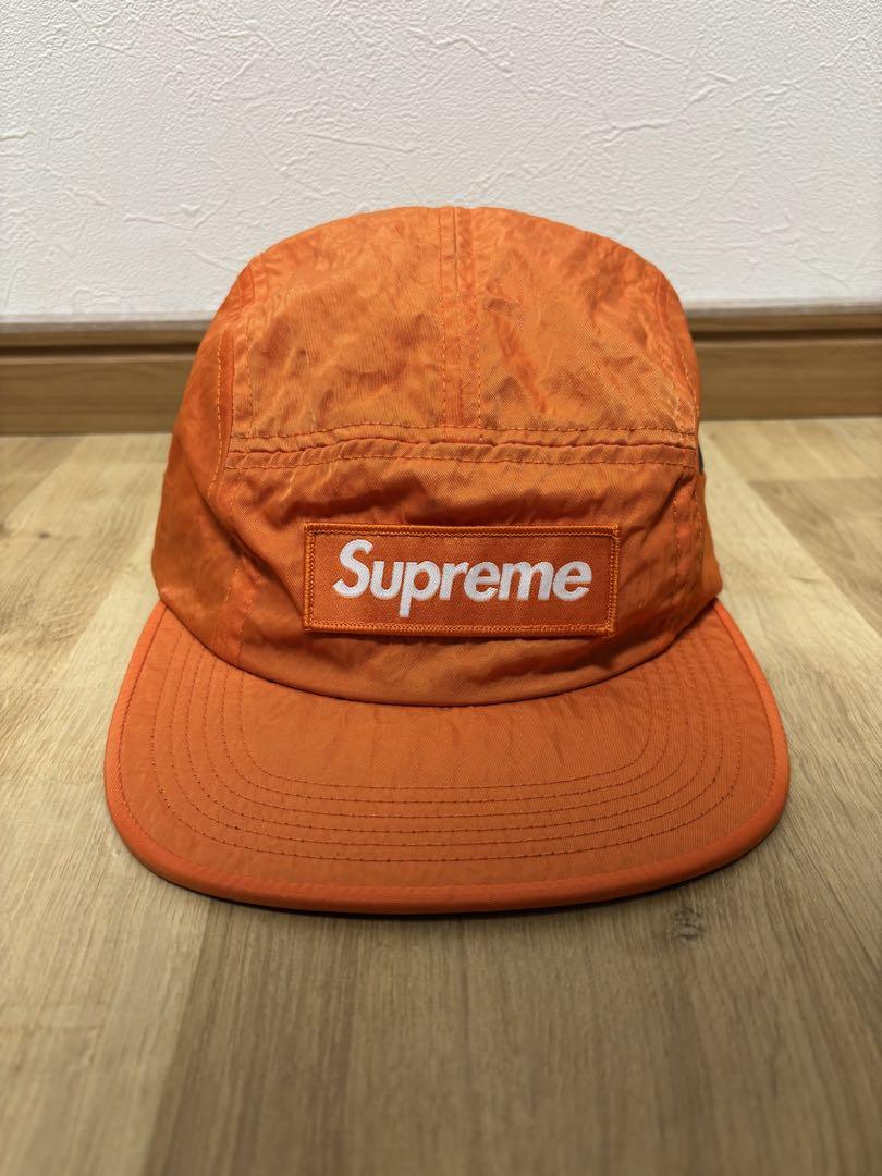 Supreme ボックスロゴ オレンジナイロンジェットキャップ