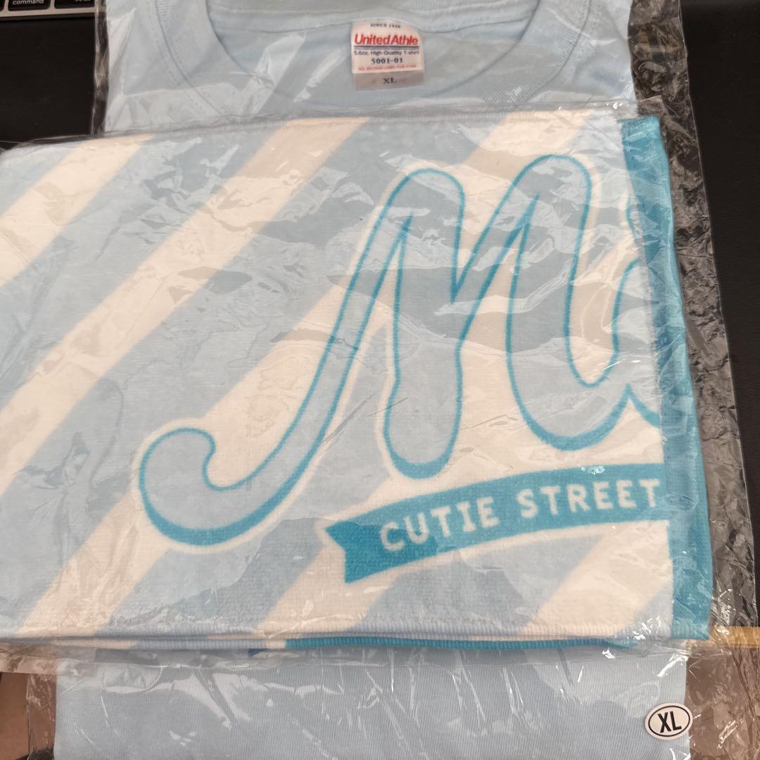 CUTIE STREET 梅田みゆ　推しアピTシャツ、タオル XL CUTIE STREET 梅田みゆ 推しタオル&Tシャツ（XLサイズ）（CUTIE