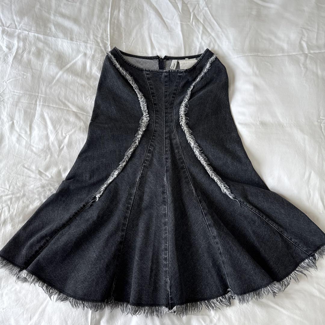 JUNYA WATANABE ブラックデニム　マーメイドスカートM JUNYA WATANABE ブラックデニム マーメイドスカートM（JUNYA