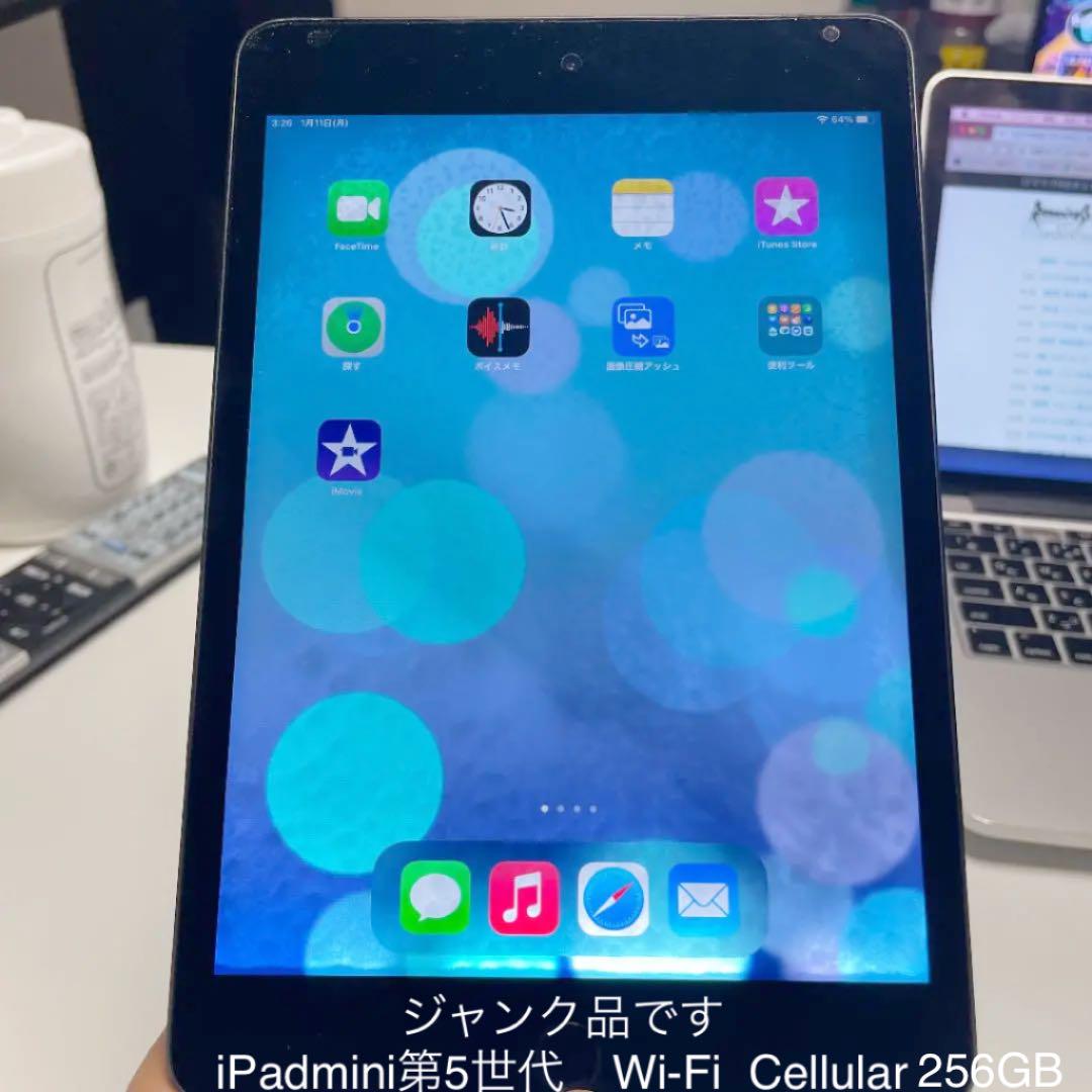 iPad mini 5 256GB Wi-Fi + Cellular ジャンク品 ジャンク品iPad mini 第5世代 WI-FI+Cellular 下さっ 256GB