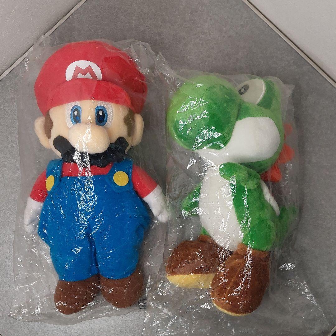 スーパーマリオ マリオパーティ5 マリオ ヨッシー ぬいぐるみ 2003年 希少 当時物 マリオパーティ5 ヨッシー ぬいぐるみの三英 2003年