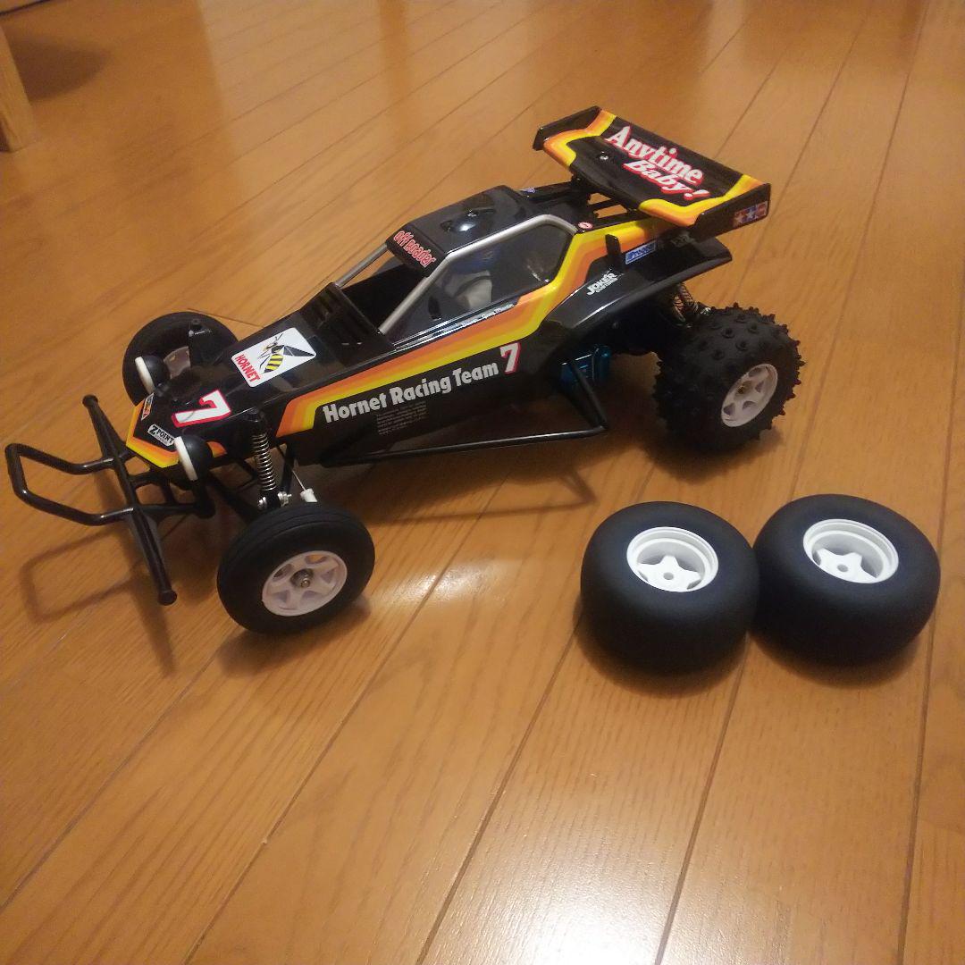 タミヤ ホーネット 2WD バギー カスタム +10mm ロンホイ Fワイド タミヤ ホーネット 2WD 塗り替えよ バギー カスタム +10mm