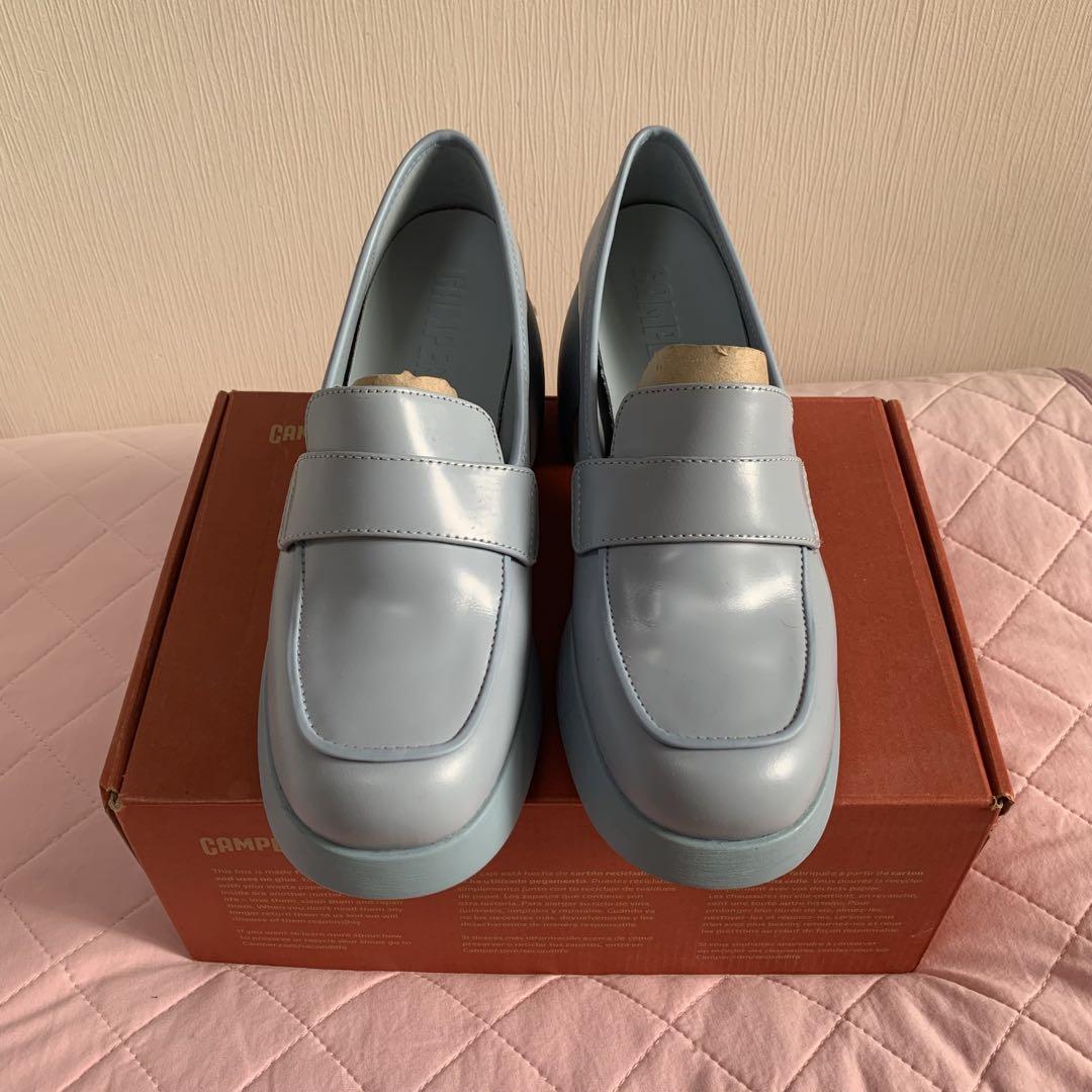 CAMPER カンペール THELMA テルマ 水色 厚底ローファー CAMPER カンペール あき THELMA テルマ 水色 厚底ローファー