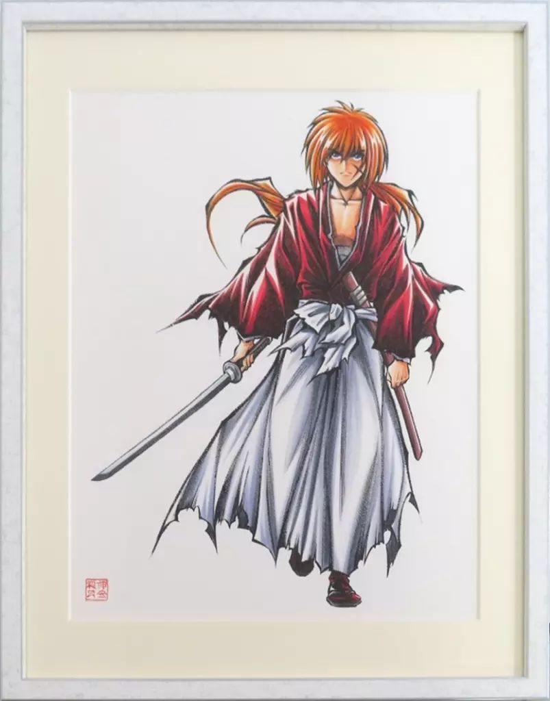 中古】セル画・原画 ふとん 付属品付)『るろうに剣心－明治剣客