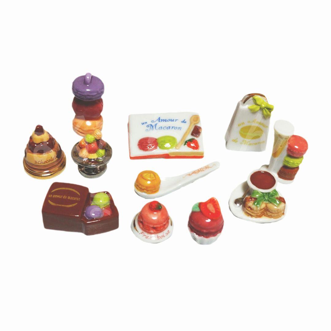 【新品・未使用】マカロンデザート　１１点　フェーヴ　フェーブ　フランス　送料込み カフェとスイーツ - マカロン風ケーキ｜フランス製フェーブ