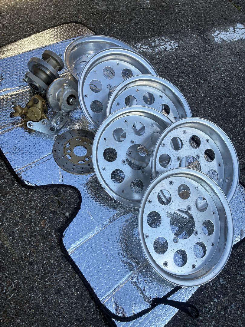 NSR50フロントディスクハブ 早矢仕 ミニモト アルミホイール NSR50フロントディスクハブ 早矢仕 ミニモト アルミホイール