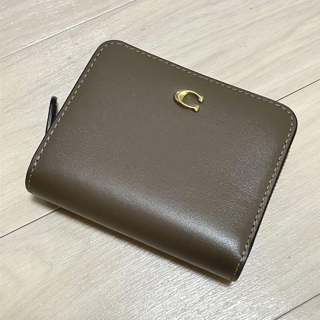 COACH ビルフォールド ウォレット コインケース ブラウン