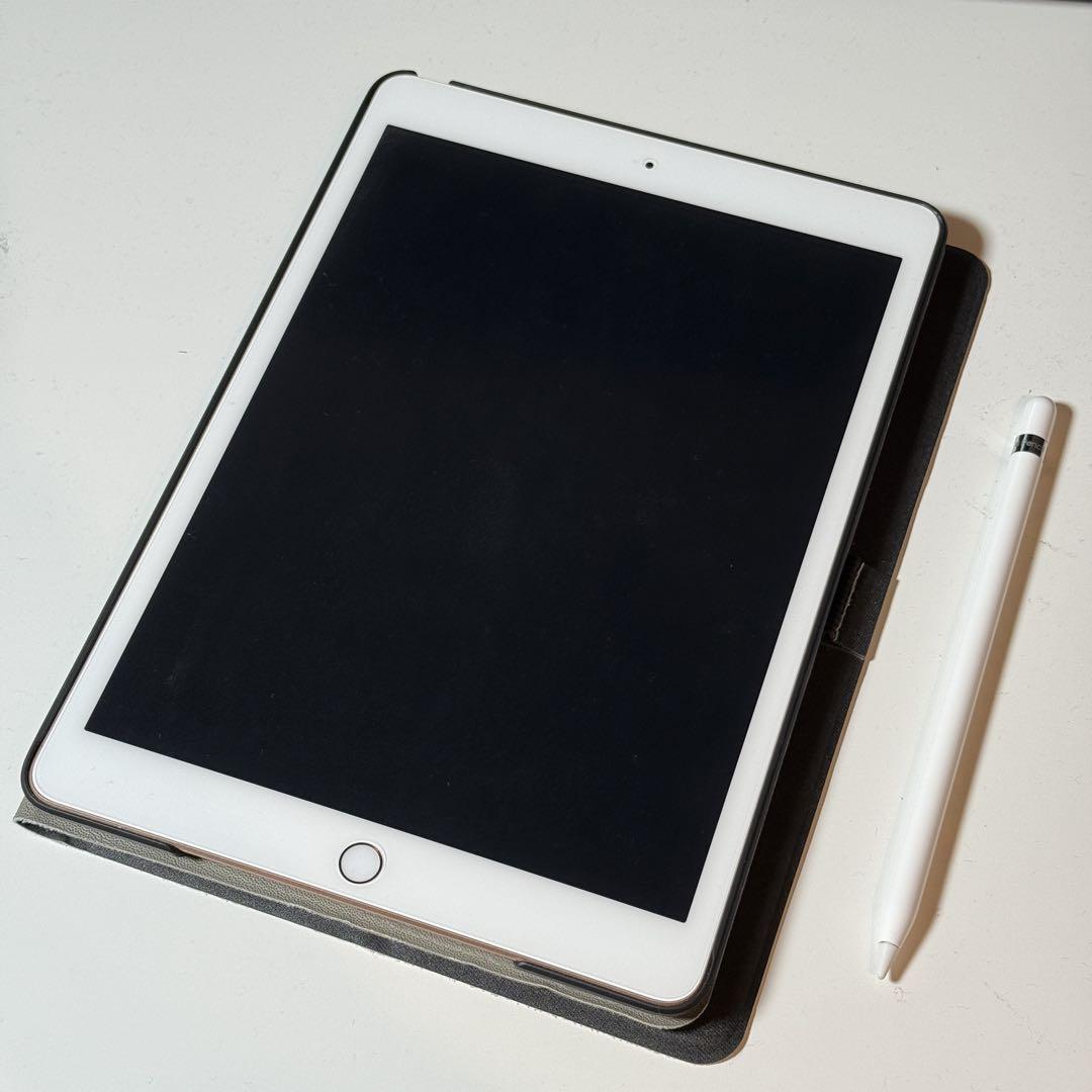 美品 iPad 第7世代 32GB ゴールド ペンシル付き 箱付き 値下げ可