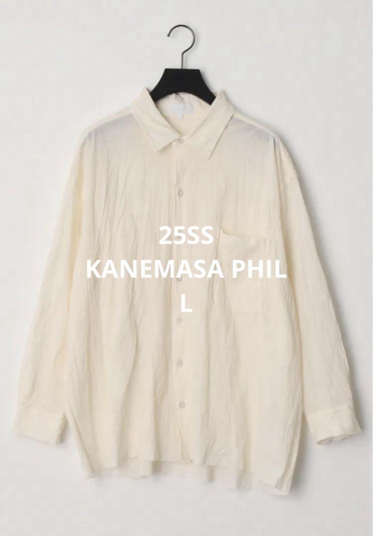トップス KANEMASA PHIL. Artisan S/S Shirt M 25SS 25ss KANEMASA PHIL 46G Artisan L/S Shirt（KANEMASA PHIL
