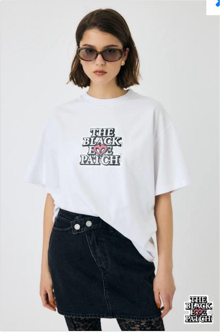 マウジー blackeyepatch OG ラインストーン TEE トップス