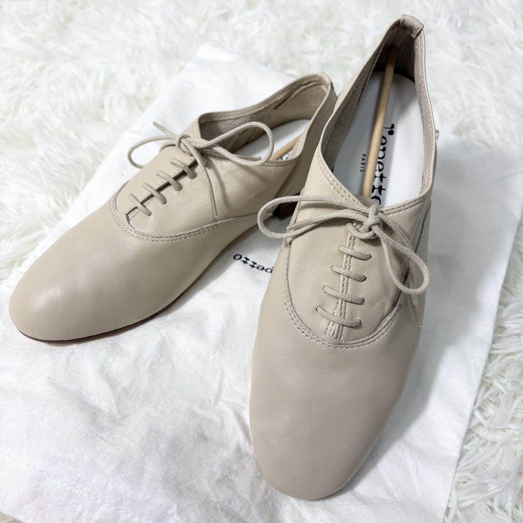 ☆美品☆Lepetto レペット オックスフォード パンプス ベージュ 36 ☆美品☆Lepetto レペット オックスフォード パンプス ベージュ