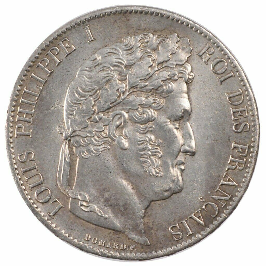 本物保証　1824年 フランス 5フラン銀貨、アンティークコイン 本物保証 1824年 フランス 5フラン銀貨、アンティークコイン
