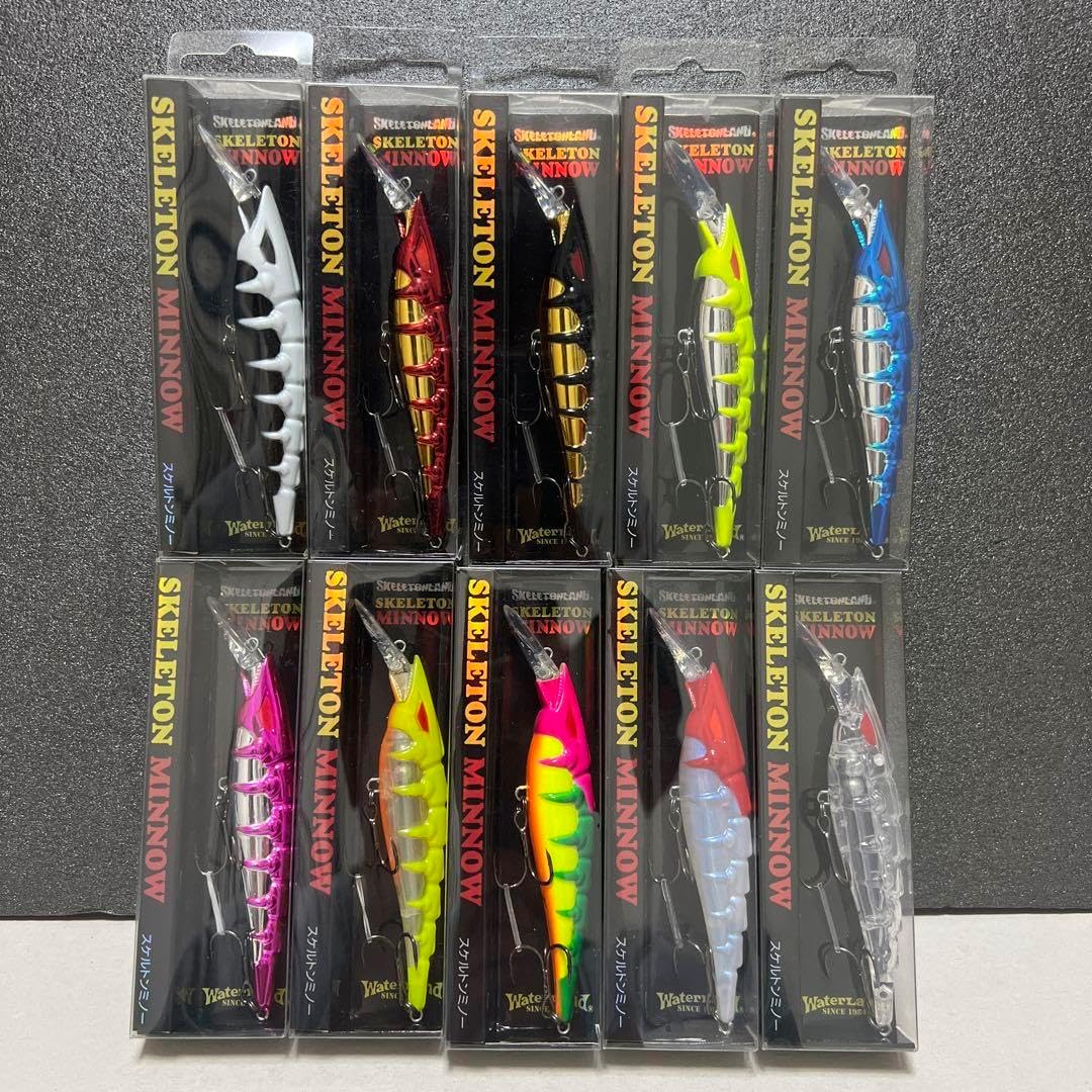 スケルトンミノー10個セット(フローティング) （シーバス用