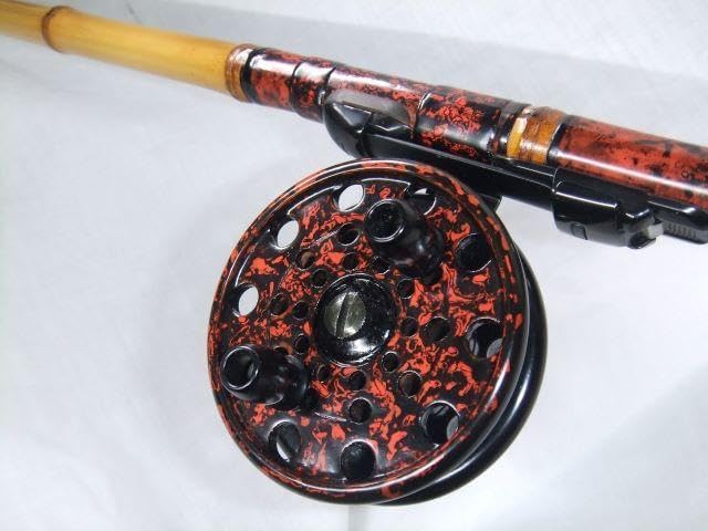 漆塗り 木製 へチ釣り、落し込み、前打ち用 太鼓リール（製品