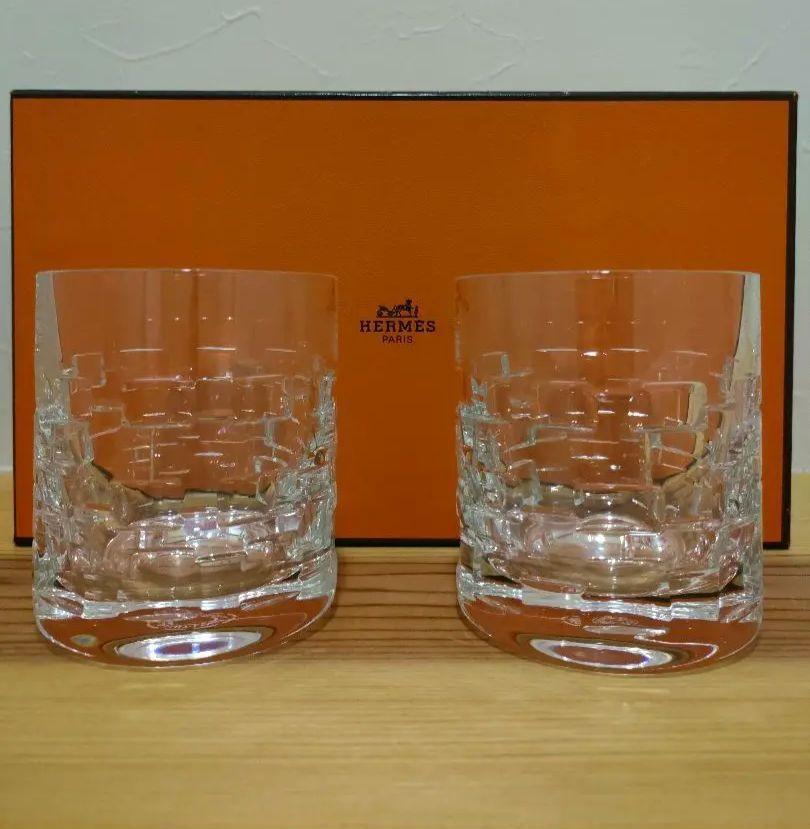 エルメス サンルイ アダージュ ペアロックグラス （中古