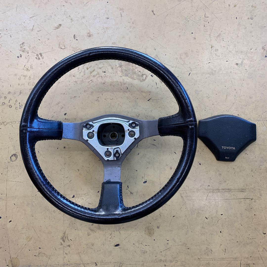 期間限定！！TOYOTA AE86 純正　ハンドル　ステアリング　値下げ希望可 AE86 純正 ハンドル ステアリング レビン トレノ GTV トヨタ