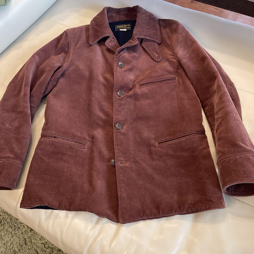 Phigvel Makers Co. コーデュロイコート　濃いネイビー PHIGVEL - フィグベル / CORDUROY DOUBLE-BREASTED JACKET