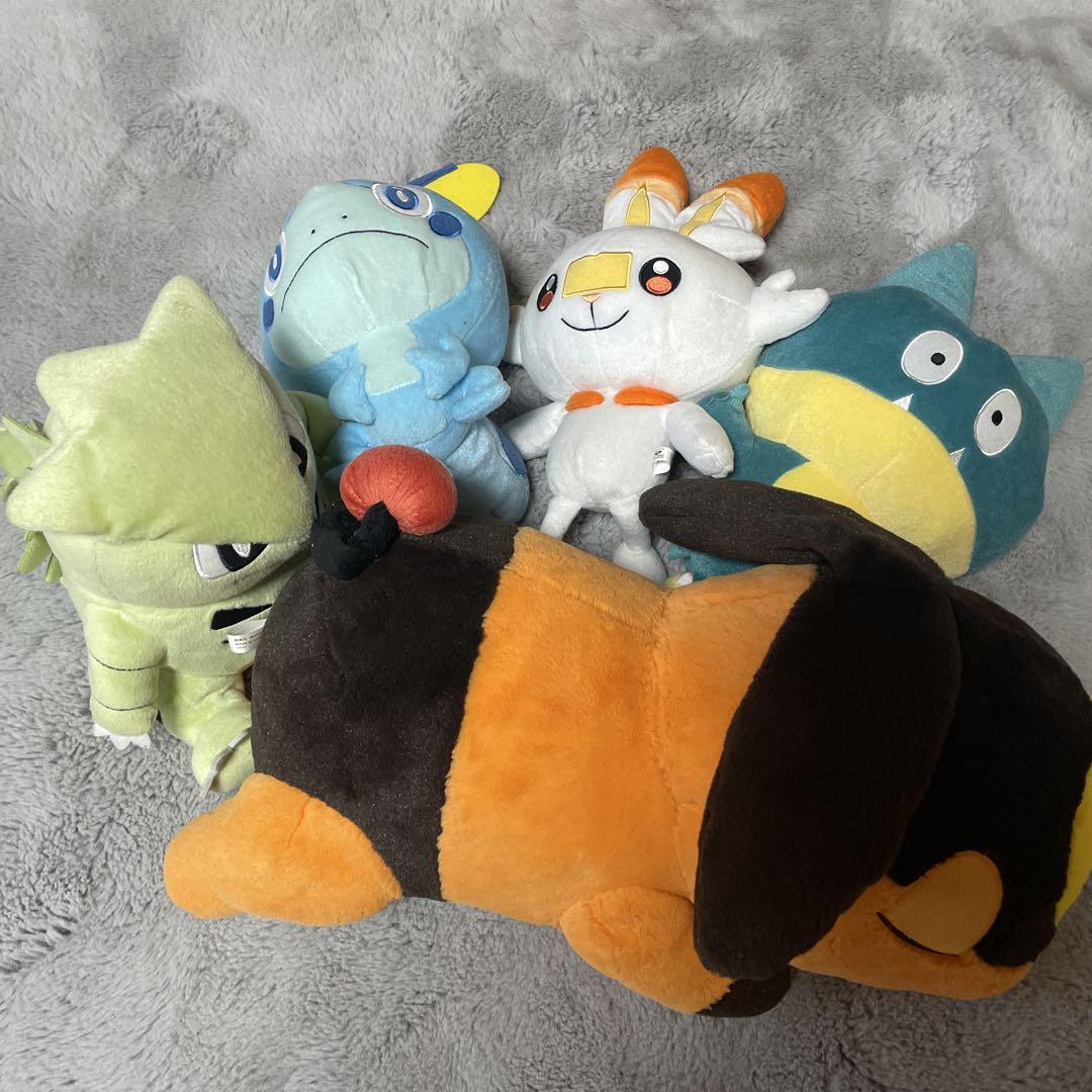 ポケモンセンター　初夢ぬいぐるみ　ポカプ　バンギラス　メッソン　ヒバニー　ゴンベ ポケモンセンター 初夢ぬいぐるみ ポカプ バンギラス メッソン