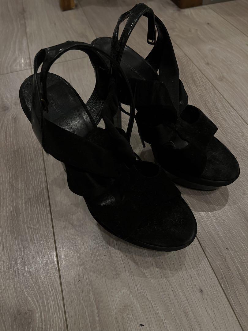 バレンシアガ ヒール 37 （BALENCIAGA バレンシアガ レザー