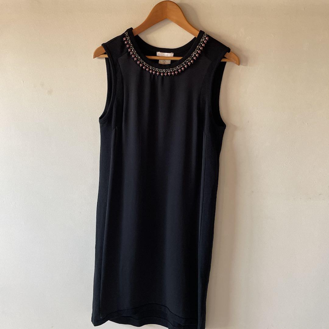 SEE BY CHLOE ワンピース　スパンコール　カットソー　半袖　ブラック See By Chloe（シー バイ クロエ）ワンピース 青 サイズ:34(XS位