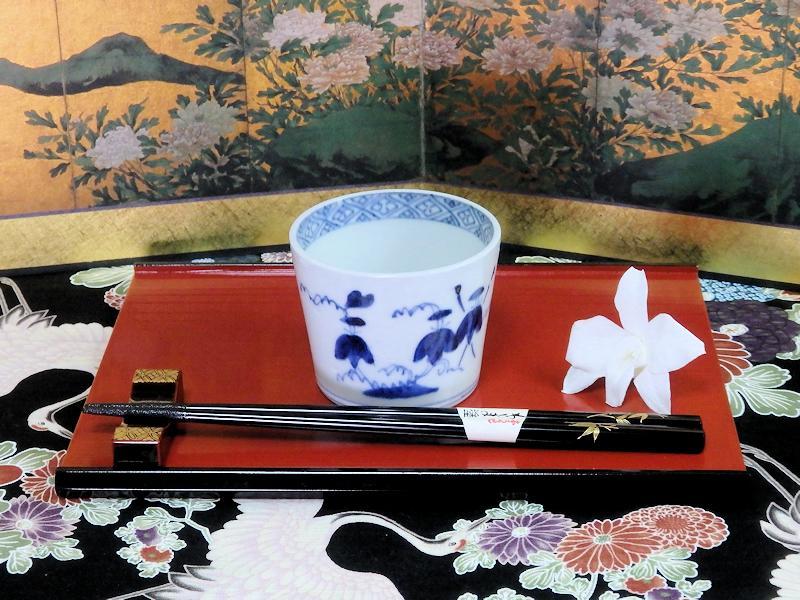 古伊万里　染付　四方襷紋に菊花の図　蕎麦猪口　A666AS-fbto 古伊万里 染付 四方襷紋に菊花の図 蕎麦猪口 A666AS-fbto - メルカリ