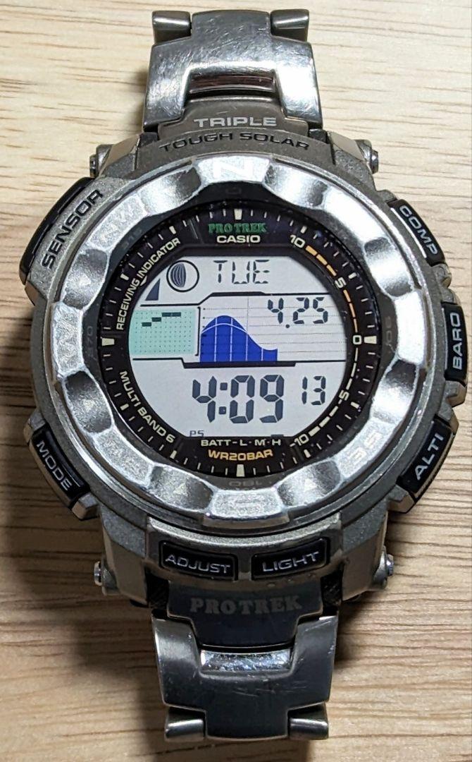 PRW-2500T-7JF チタン（CASIO PRO TREK PRW-2500T）