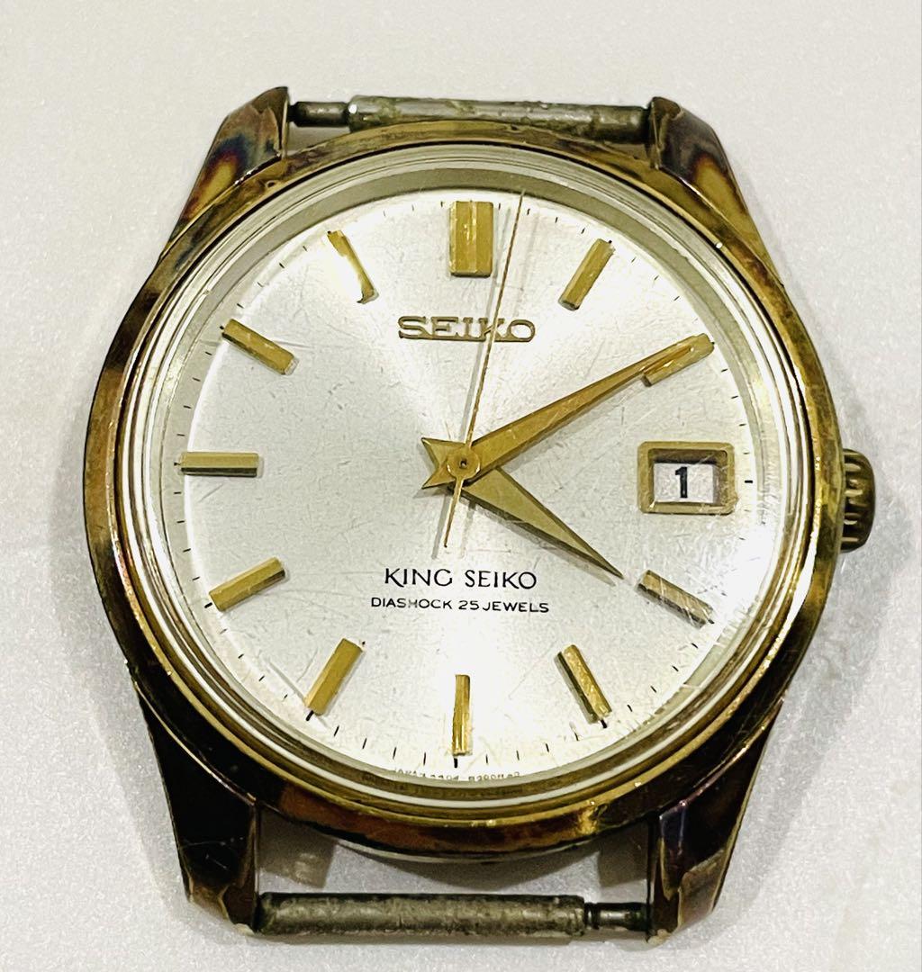 SEIKO KING SEIKO 25 JEWELS 中古　セイコー腕時計 SEIKO：KING SEIKO】キングセイコー 25石 盾メダリオンは 約 50
