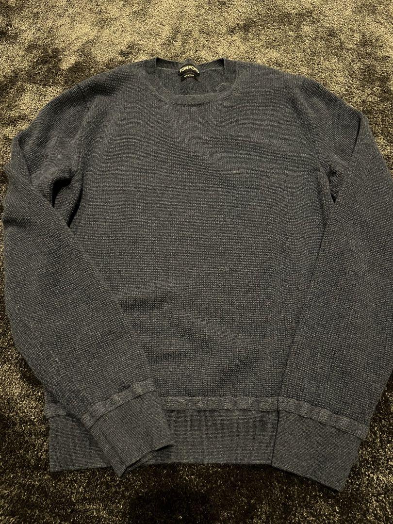 TOMFORD トムフォード カシミヤ100% ニットタイ イタリア製 TOM FORD カシミア シルク スクエア ニット タイ