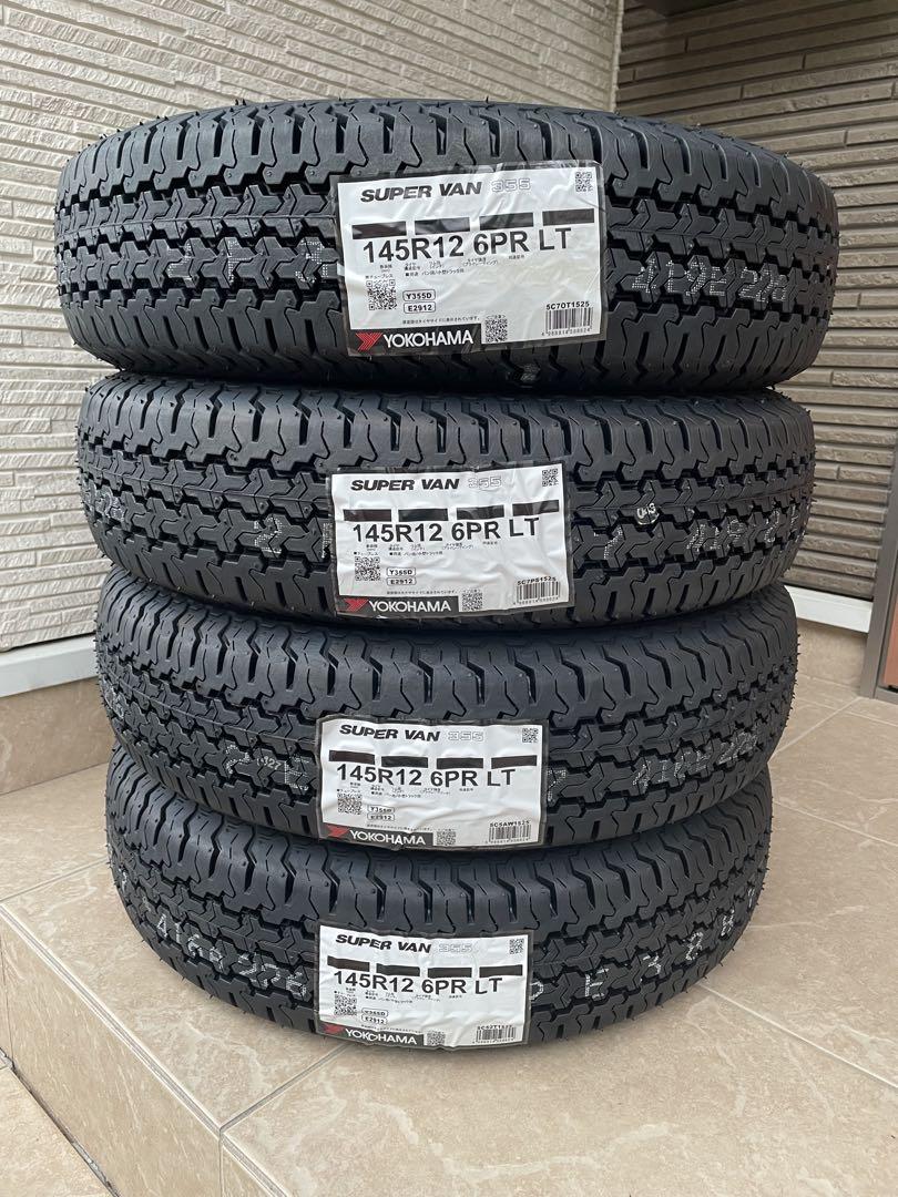 新品 YOKOHAMA SUPER VAN 355 145R12 6PR ヨコハマ SUPER VAN 355 145R12 6PR LT 4本セット ライト