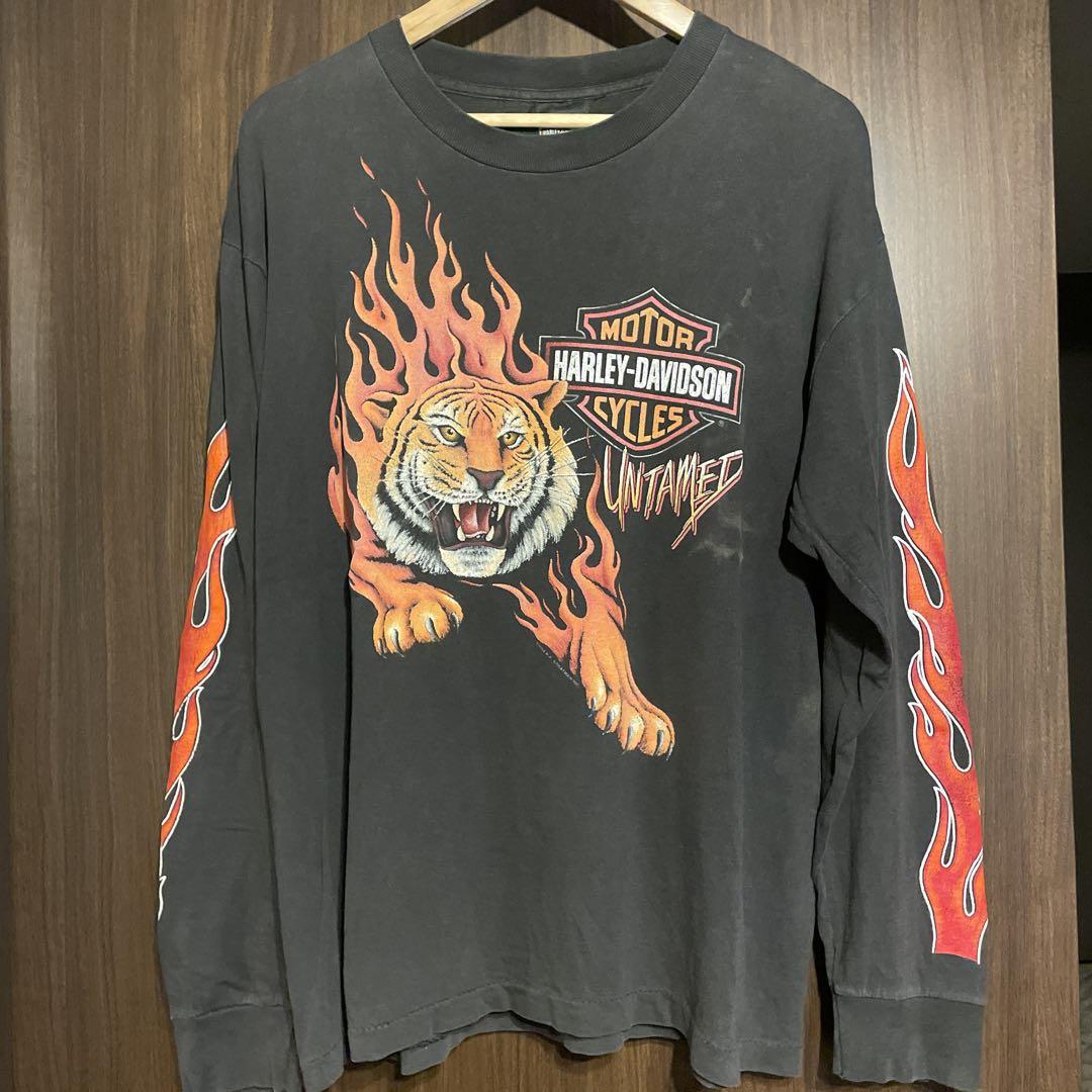 HARLEY-DAVIDSON Flame Tiger ロンT（バイク館練馬店 Harley